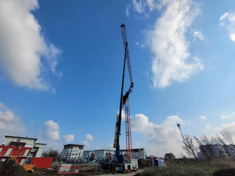 Montaż żurawia Terex CTT 132